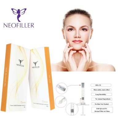 China 1 ml 2 ml Hyaluron Lip Filler Nazorg Neus Lip Hyaluronzuur Injectie Dermal Filler Te koop