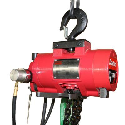 China Building Material Shops 1T Pneumatic Chain Hoist Material Handling Equipment Ingersoll Rand Air Hoist for sale