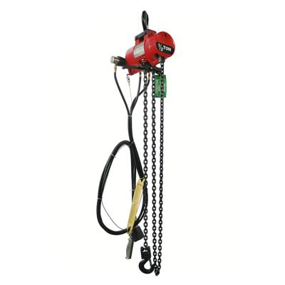 China Building material shops professional manufacturer 0.25 ton 0.5 ton 1 ton air hoist, pneumatic chain hoist for sale