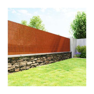 China Easily Assembled Decorative Garden And Outdoor Privacy Screening Panel Roll Single Face PVC Artificial Bamboo Fence Screen for sale