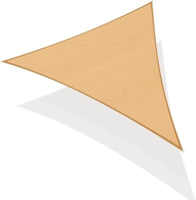 China Beige Patio Sun Shade Garden Patio Block UV Triangle Sun Shade Sail Canopy for sale