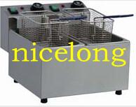 China Counter top double tank electronic fryer BEF8-18-2T for sale