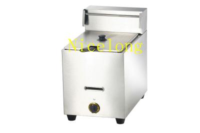 China Safe protect stainless steel gas fryer manufacturer GF-71 for sale