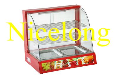 China ELW-660R electric curved glass simple food warmer showcase for sale