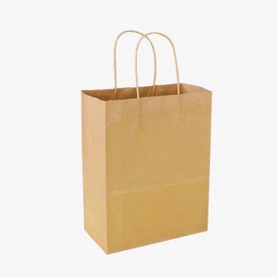 China Wholesale Recycled Materials Factory Cheap Recyclable Coffee Fast Food Kraft Paper Bags for sale