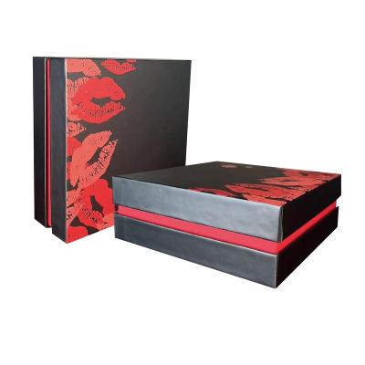 China Customized LOGO Recyclable Flip Cardboard Cosmetic Luxury Gift Box for sale