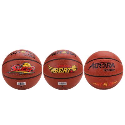 China Indoor and Outdoor General Purpose Basketball Ball Playing High Quality PU Basketball Ball No.5 and No.7 for Match and Training for sale