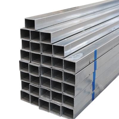 China Tolerance ±1% galvanized square tube iron pipe 0.9mm gi pipe perforated powder coated structural galvanised steel square tube for sale