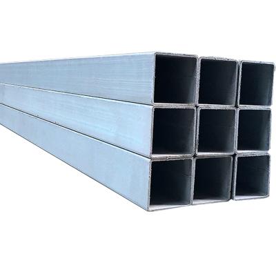 China Structural Pipe Coated Galvanised Steel Square Tube for Cold Formed Mild Steel Hollow Section for sale