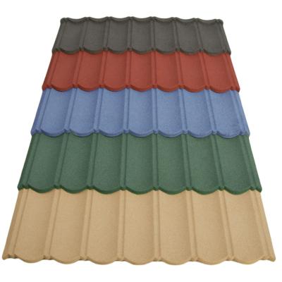 China Contemporary 0.35*420mm Color Standard Stone Coated Metal Roof Tile for Roof Construction Materials in Roofing Construction for sale