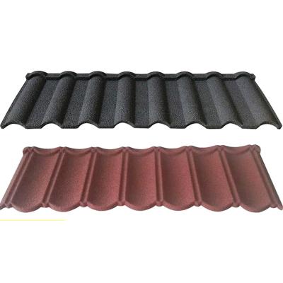 China Transform Your Villa into an Eco-Friendly Haven with Waterproof Multicolored Stone-Coated Roof Tiles for sale