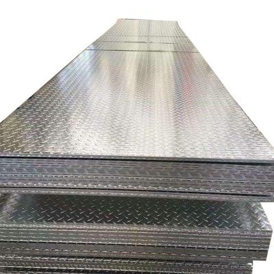 China ASTM 600MM 800MM Width A36 Grade Plate Checkered Galvanized Steel Plate for Ship Plate for sale