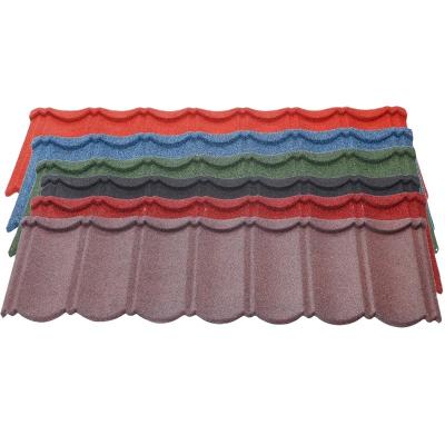 China Sample Avaliable Chinese Roof Tiles Stone Coated Steel Roofing Tile-Roman Tile for sale