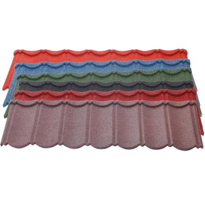 China 1340mm Length Zinc Aluminum Steel Stone Chips Metal Corrugated Roofing Sheets for Soundproof and Fireproof House Roof for sale