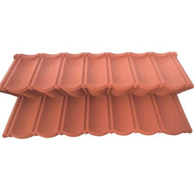 China Multi-Color Stone Coated Roof Tiles The Perfect Roofing Material for Your House Building Needs in Brown for sale