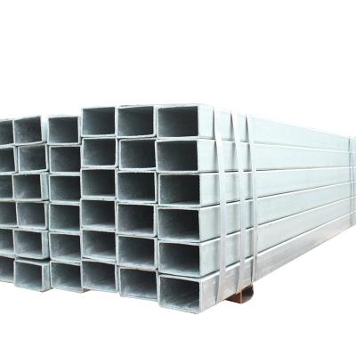 China Galvanizado 2x2 4x4 pulgadas de tubo cuadrado de metal cerca de post de inmersión en caliente GI tubo cuadrado de acero galvanizado en venta