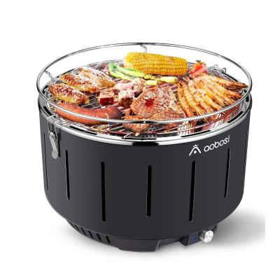 China Active Grill BBQ Aobosi Charcoal Bag Smokeless Table Grills and Easily Assembled USB Carrying Ventilator for sale