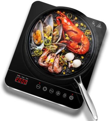 China Household Amzchef 2000W single induction hob induction cooker, electric hob, ceramic ice induction cooktop for sale