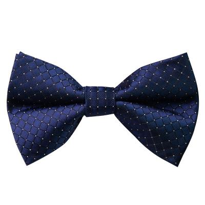 China Formal Groom's Striped Men's Business Bow Tie for sale