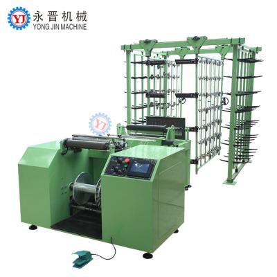 China Dedicated to Narrow Fabrics China Warping Made Elastic Band Belt Yarn Fishing Basket Sectional Tensioner Warping Machine for sale