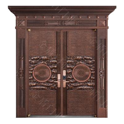 China Postmodern Casting Aluminum Door China Popular Main Door Explosion Proof Design Anti-theft Door for sale