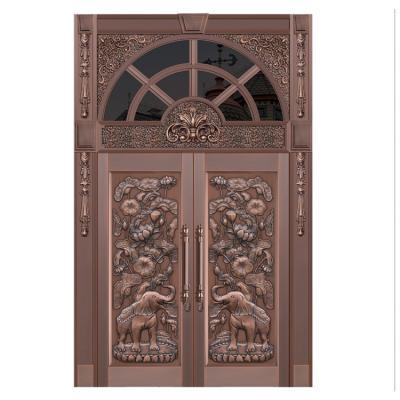 China Anti-Theft Popular Luxury Villa Gate Security Copper Double Open Door for sale