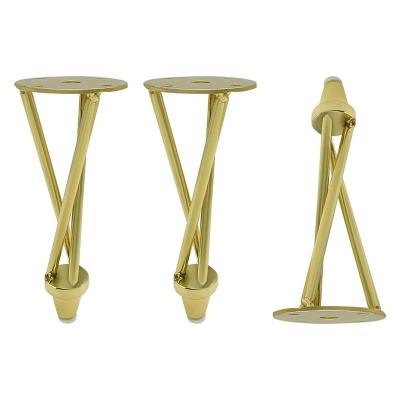 China Modern Hot Selling Metal Sofa Leg Furniture Furniture Chromed By Gold Table Legs For Sale for sale