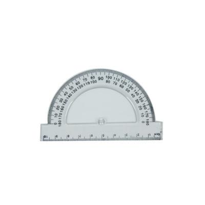 China Straight Protractor Ruler Combined Professional Supply 10 cm Straight Ruler Combined 180 Scale Plastic Protractor for sale