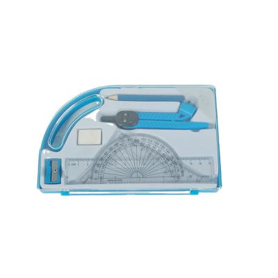 China Math Ruler Classroom Instruments Compass Set Durable / Eco - Friendly Plastic Math Set for sale