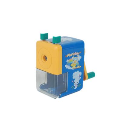 China Kawaii Wholesale Customized Blue Cute Animal Adjustable Plastic Pencil Sharpener Machine for sale