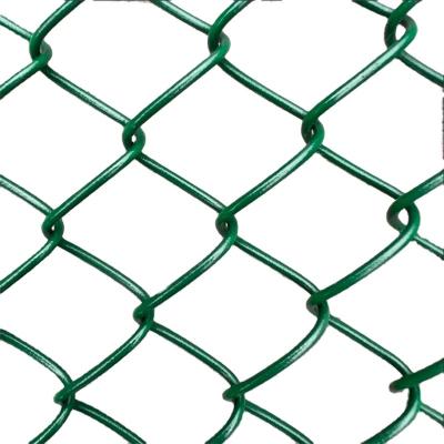 China Fence Mesh PVC Coated Chain Link Fence Hot Sale 9 Gauge Stake Chain Link Fence for sale