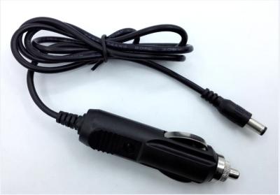 China 12V1A Car Vehicle Charger with cable 1.2m 1.5m 1.8m dc cable  5.5*2.1*10mm dc jack plug for sale