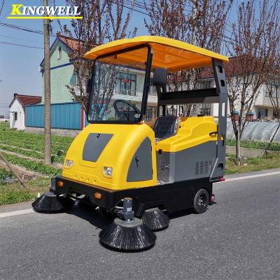 China KW-1800H Hotels Tower On Street Floor Equipment Battery Power Floor Cleaning Sweeper For Sale for sale