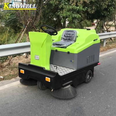 China KW-1400 Hotels Electric Ride On Sweeper Road Sweeper For Sale for sale