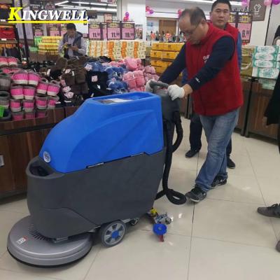 China KW-510 Hotels Gym Full Automatic Floor Small Floor Cleaning Machine Push Type Floor Scrubber for sale