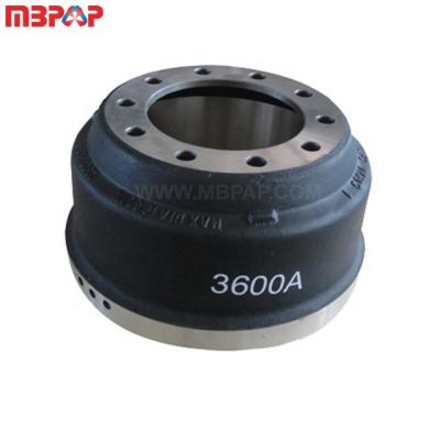 China Truck Brake System Different Kind Brake Drum 3600A Truck Brake Drum For Semi Trailer for sale