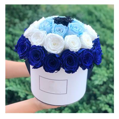 China Eternal rose box forever rose preserved flower box handmade flower box for Mother's day gift Te koop