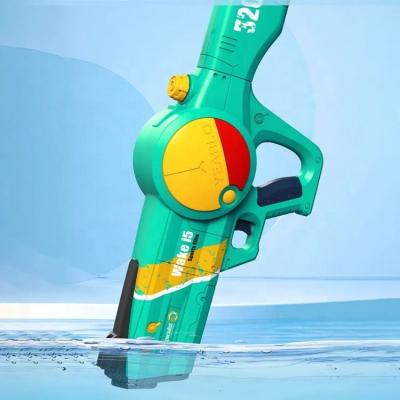 China Electronic Toy Custom Outdoor Giant Water Guns 1200ml Large Capacity Automatic Water Absorption Summer Electric Water Gun For Beach Pool for sale