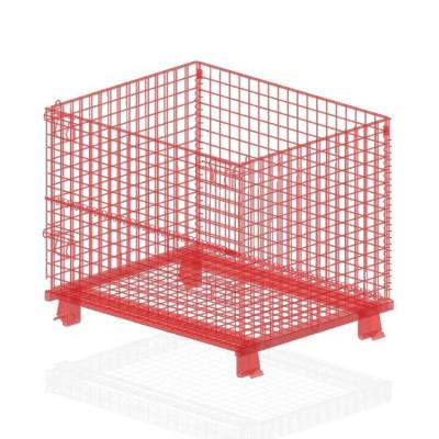 China Folding & Stackable Wire Mesh Pallet for sale