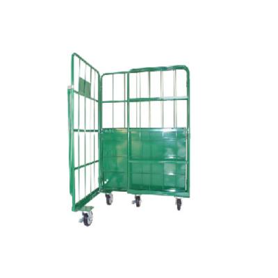 China Labor Saving 4 Tier Heavy Duty Commercial Grade Trolley Time And Logistics Roll Cage Service Cart for sale