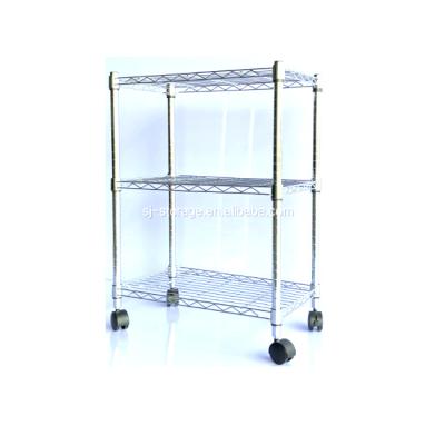 China Customized Sustainable Portable Light Duty Kitchen Metal Cabinet Rack Wire Shelf for sale