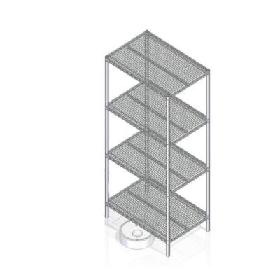 China Chrome Plating Storage Metal Wire Shelf Sustainable Home Storage Rack for sale