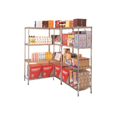 China 4 Layer Durable Adjustable Metal Wire Heavy Duty Shelf For Kitchen for sale