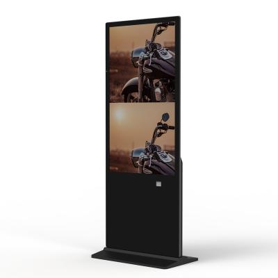 China Indoor Outdoor Totem Restaurant Menu Order Standing Totem Customized Talking LCD Floor Stand Digital Signage for sale