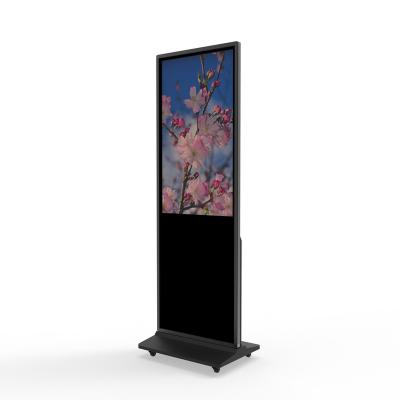 China Indoor outdoor indoor motion smart digital signage floor standing lcd advertising video screen display led poster for sale