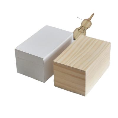 China China sky and earth cover wooden box can be customized small logo small box solid wood items packaging gift box for sale