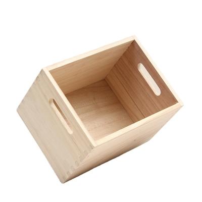 China China Wooden Storage Box Large Storage Basket A Box Made Of Natural Solid Wood for sale