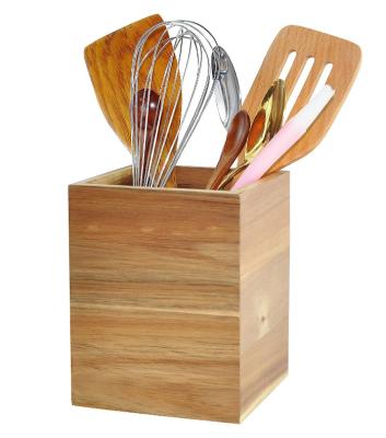 China China Square Storage Rack Kitchen Decoration Holder Spoon Chopsticks Bamboo Tableware Storage Rack for sale