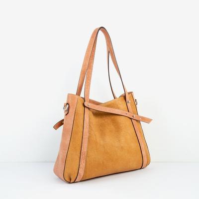 China PORTABLE Factory Direct Sale Vegetable Tanned Leather Women's Tote Bag for sale