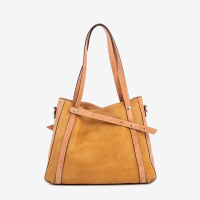 China Fashion PORTABLE Vegetable Tanned Leather Women's Tote Bag for sale